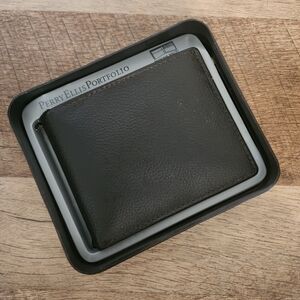 NEW IN BOX MENS PERRY ELLIS PORTFOLIO WALLET - BLACK